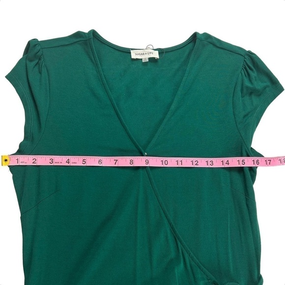 SugarLips Green Wrap Dress - Picture 7 of 12